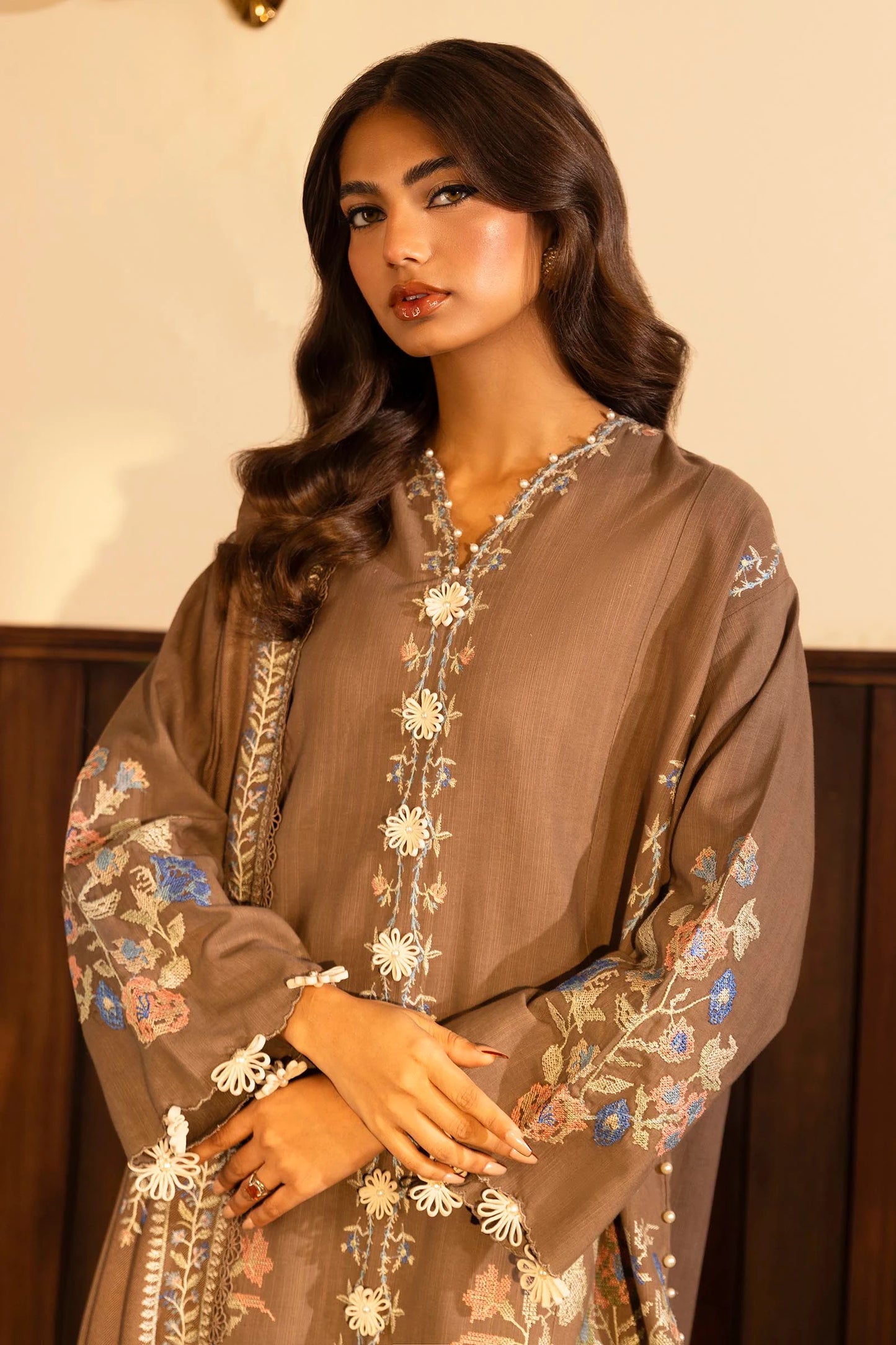 M243-013B-3CP | Sana Safinaz | Muzlin Winter 2024