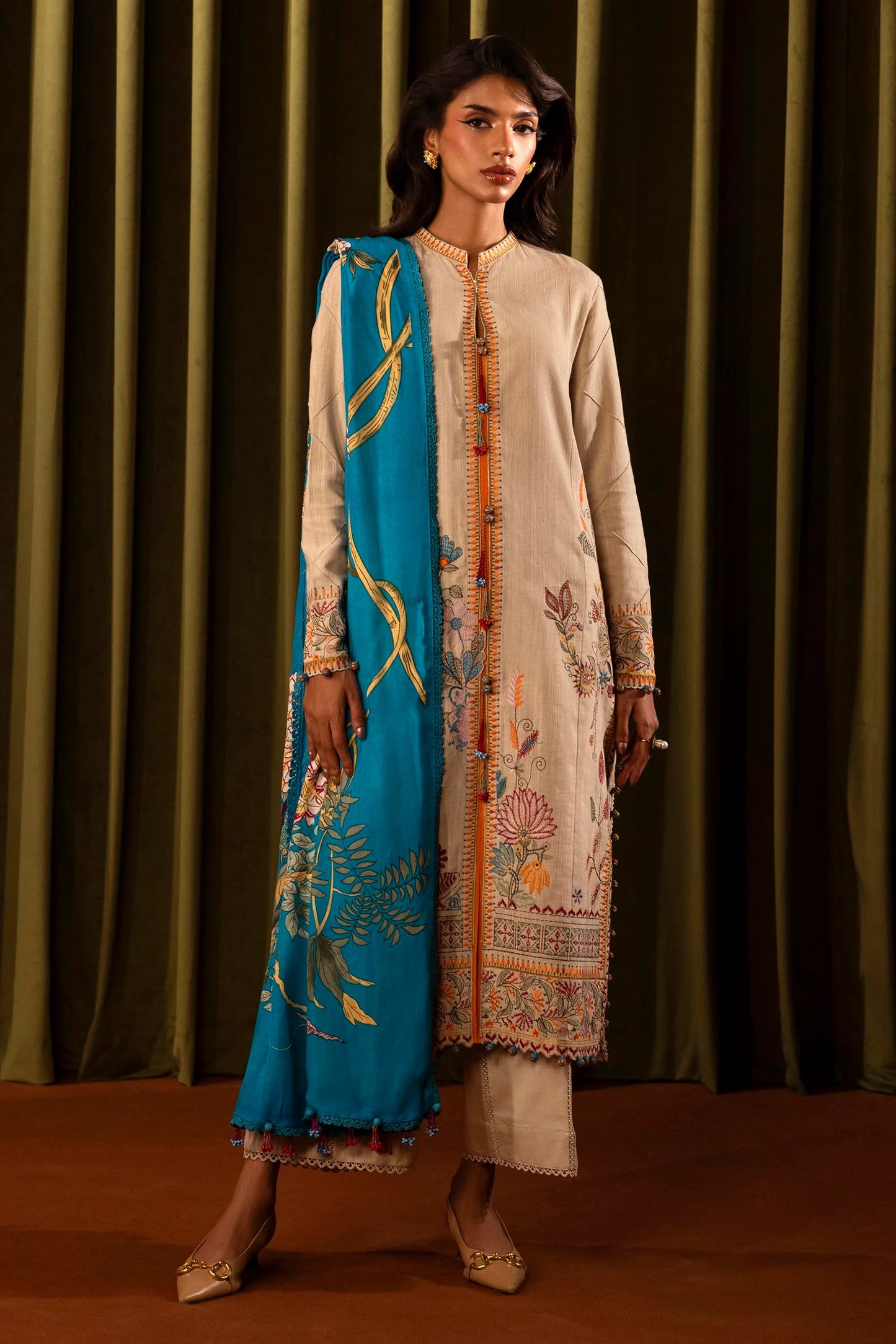 M243-014A-3CP | Sana Safinaz | Muzlin Winter 2024