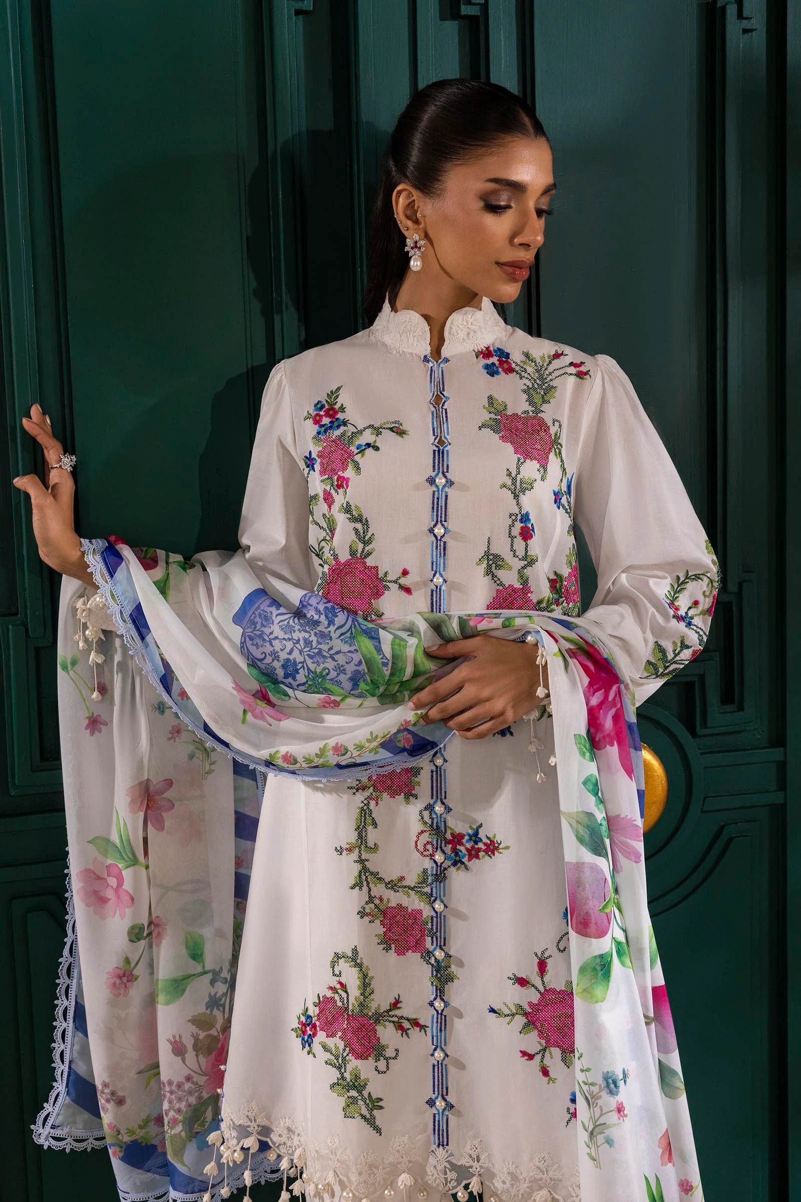 M251-013A-3CL | Sana Safinaz | Muzlin Spring Collection 2025