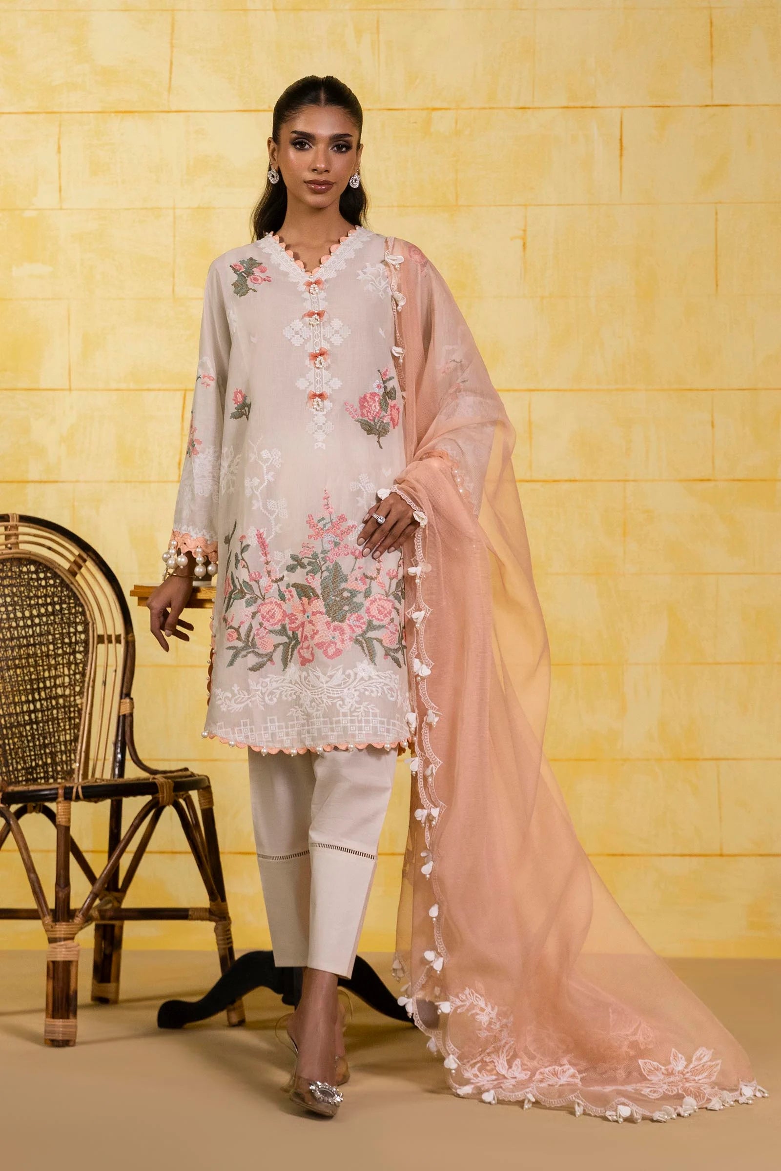 M251-016A-3CT | Sana Safinaz | Muzlin Spring Collection 2025