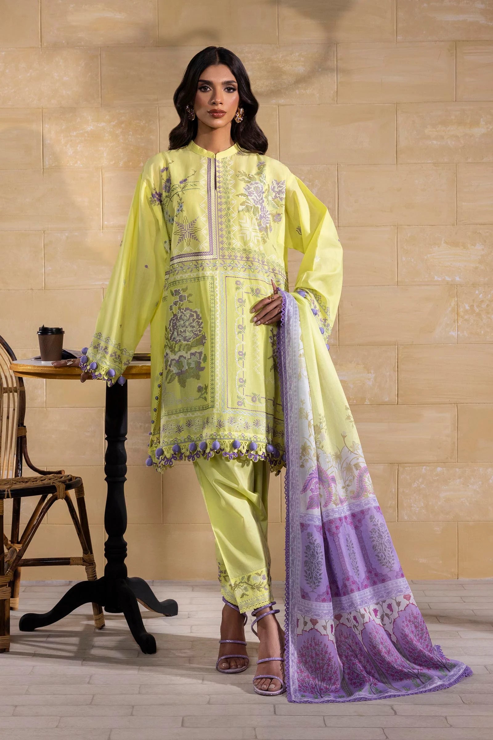 M251-018B-3CT | Sana Safinaz | Muzlin Spring Collection 2025
