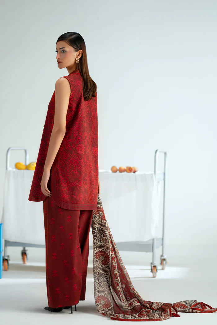 MIDNIGHT – JPU25-07 | Saira Rizwan | Joolie Prints Cambric Intermix Collection 2025