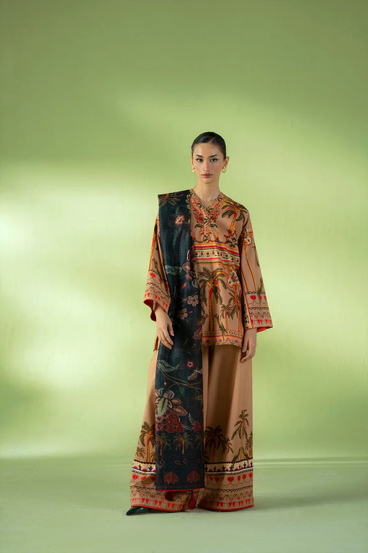GOLDEN HOUR – JPU25-05 | Saira Rizwan | Joolie Prints Cambric Intermix Collection 2025