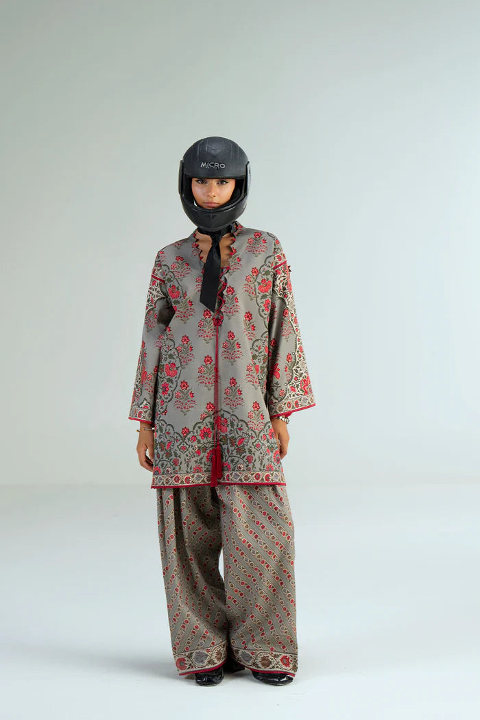SILVER LINING – JPU25-03 | Saira Rizwan | Joolie Prints Cambric Intermix Collection 2025