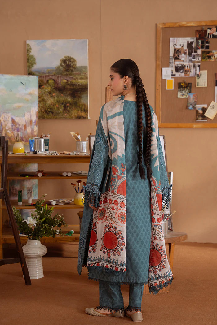 SEREN-B-SRL25-08 | Saira Rizwan | Laanem summer Lawn 2025