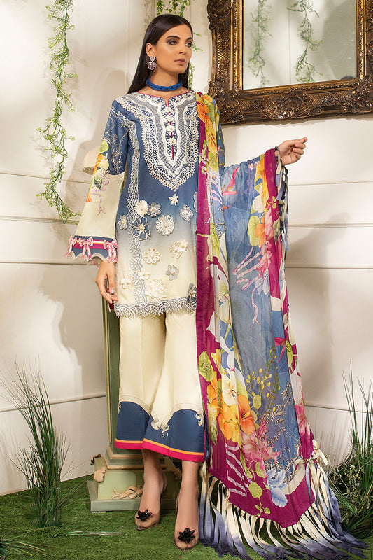 African Daisy HLS-02a | Mushq | Hemline Lawn Collection 2020