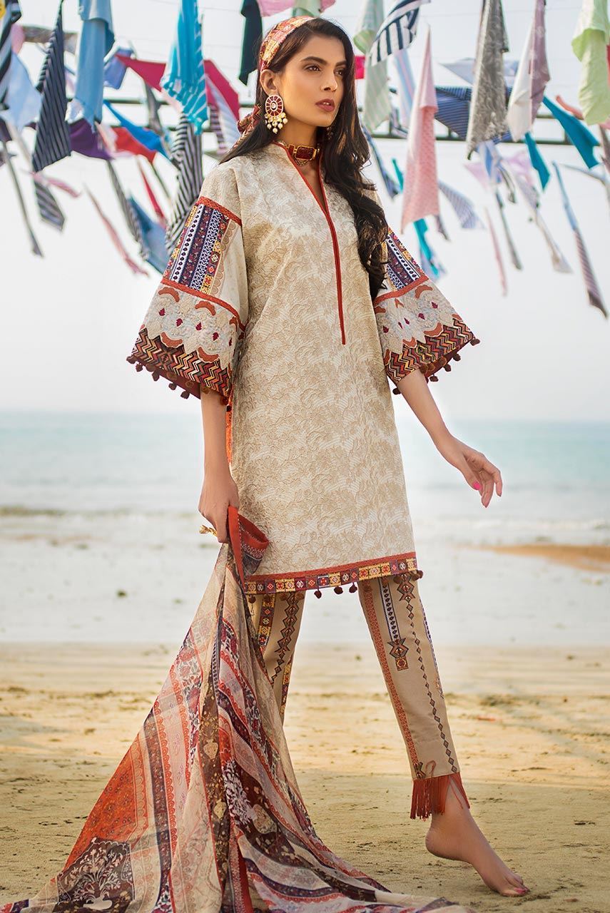 Bella - AISS01 [Ayesha Ibrahim Luxury Lawn'19]