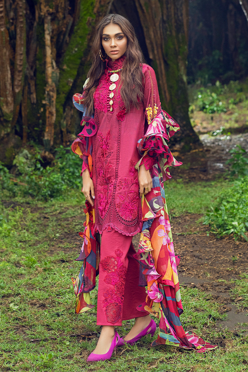 Blooming Celosia - HML21-01 | Mushq Hemline Lawn 