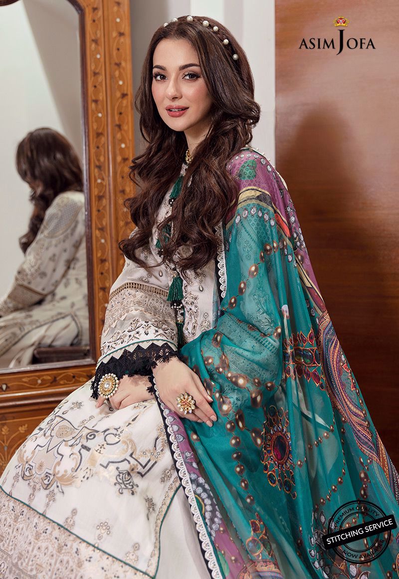 AJRL-15 | Asim Jofa | Luxury Lawn'21 | RABT COLLECTION