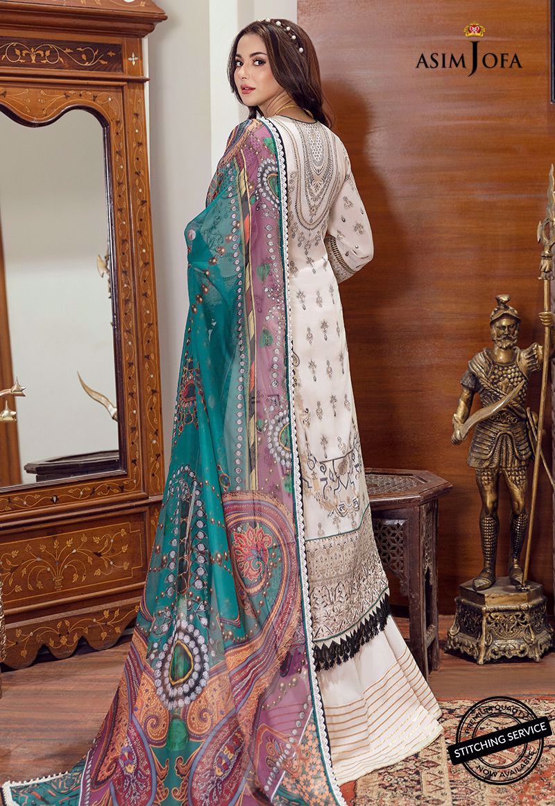 AJRL-15 | Asim Jofa | Luxury Lawn'21 | RABT COLLECTION