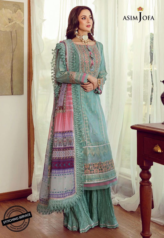 AJRL-11 | Asim Jofa | Luxury Lawn'21 | RABT COLLECTION