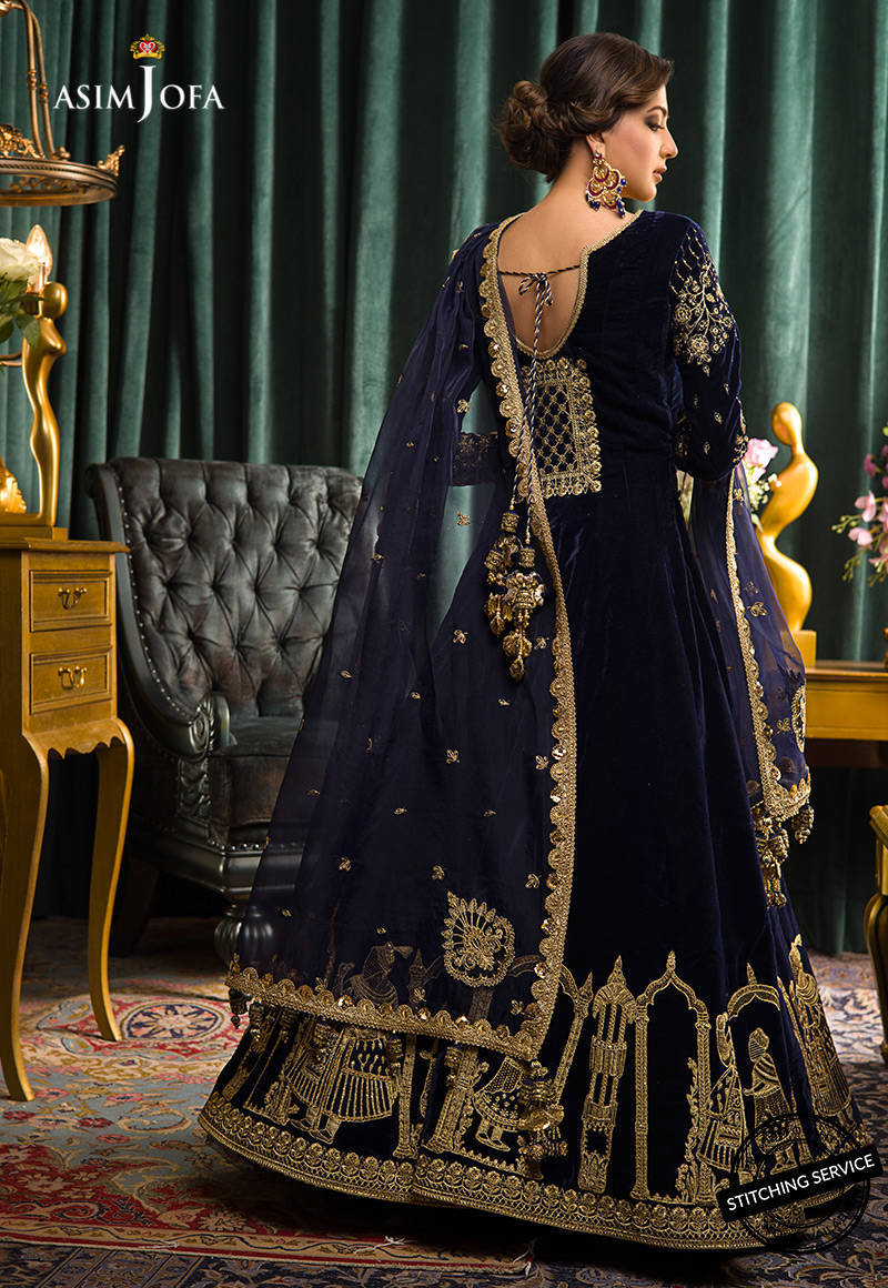 AJMR - 03 | Asim Jofa  | Makhmal Embroidered Collection 2021