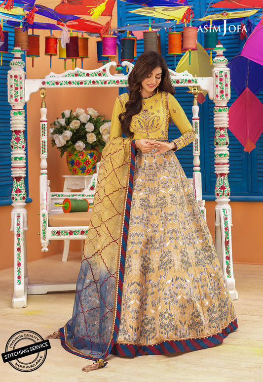 AJFC-68 | Asim Jofa  | Basant Unstitched Festive Collection 2022