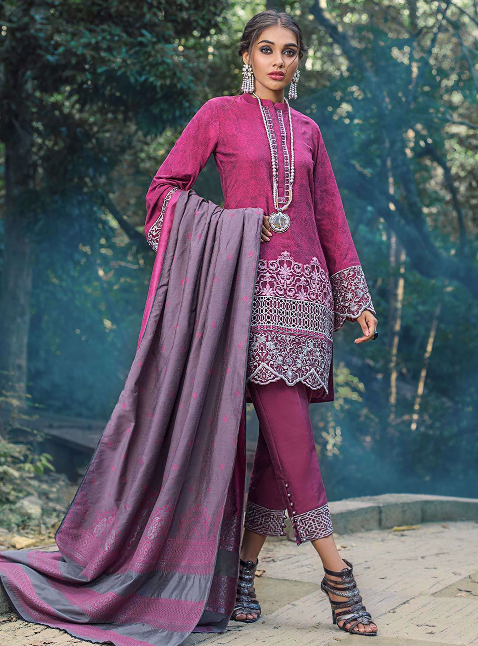 Rose Breeze (Zainab Chottani Luxury Shawl Collection)