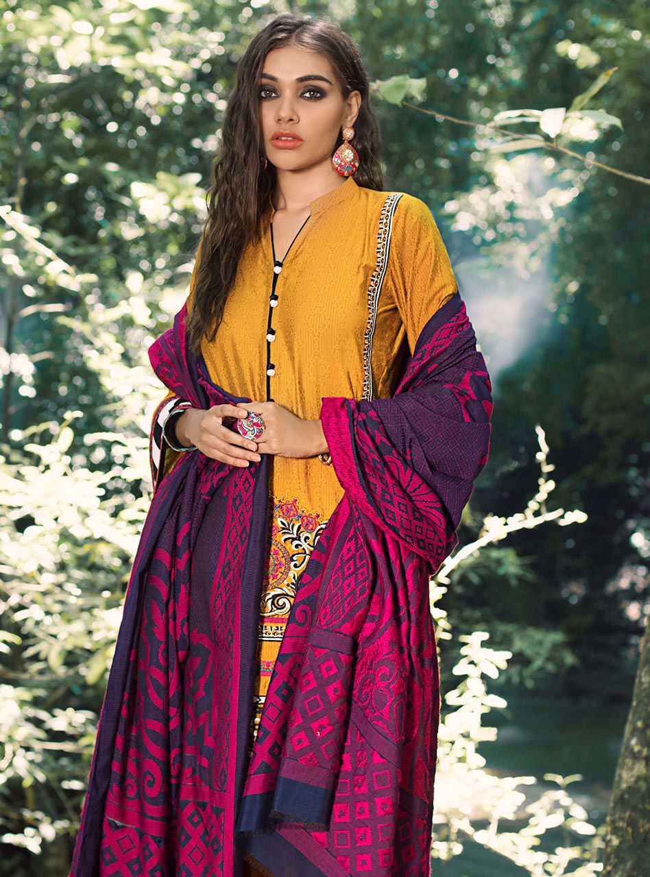 Autumn Sunset (Zainab Chottani Luxury Shawl Collection)