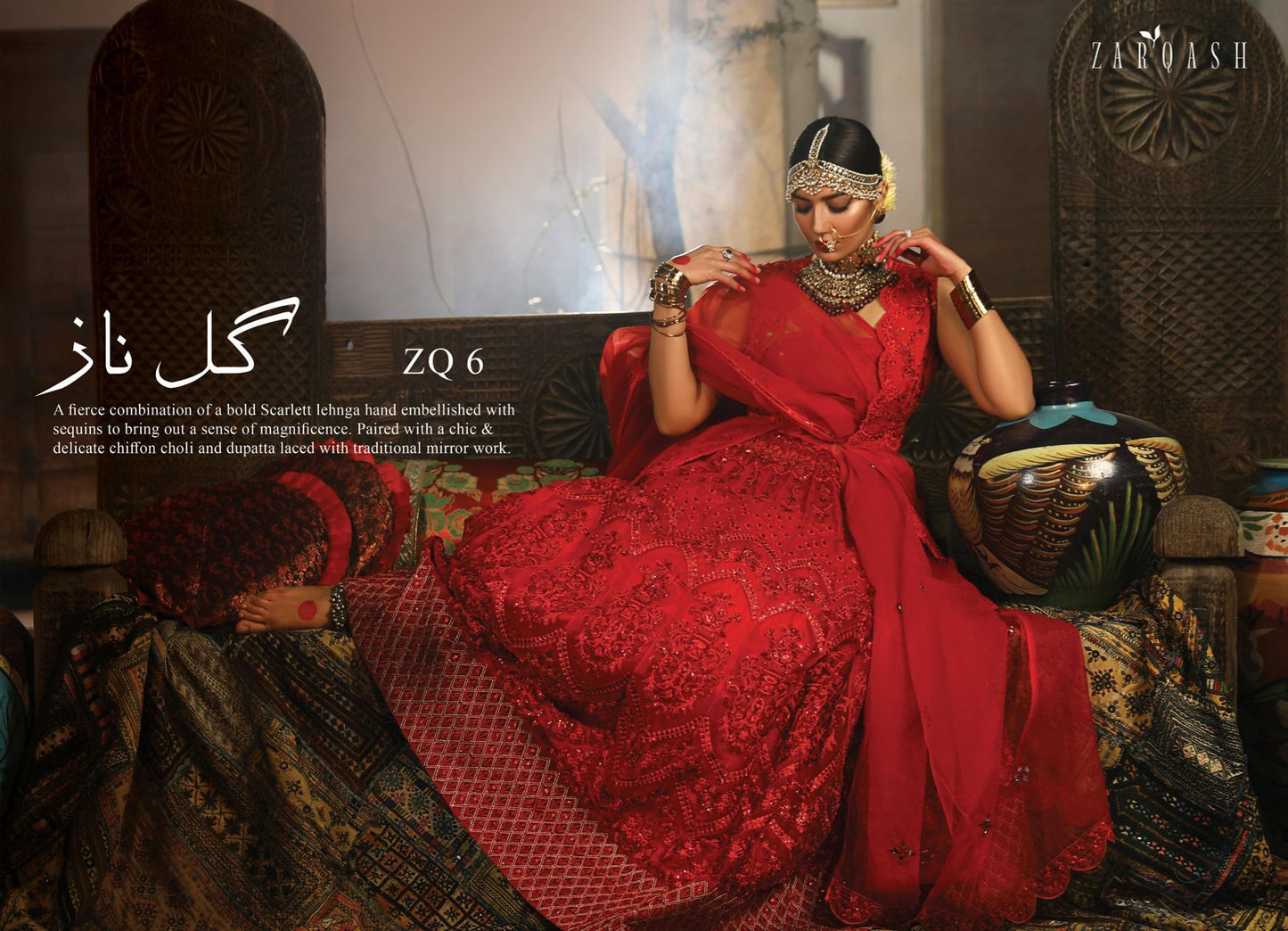 ZQ 6 - Gul Naz | Zarqash - Rubaai Luxury Wedding Collection