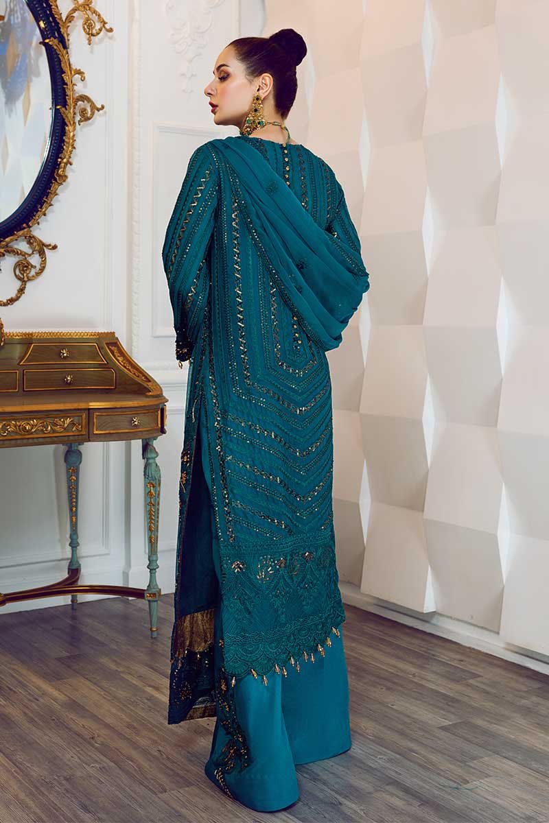 Emerald Guild | Rang Rasiya |  Ritzier Embroidered Chiffon collection 2020