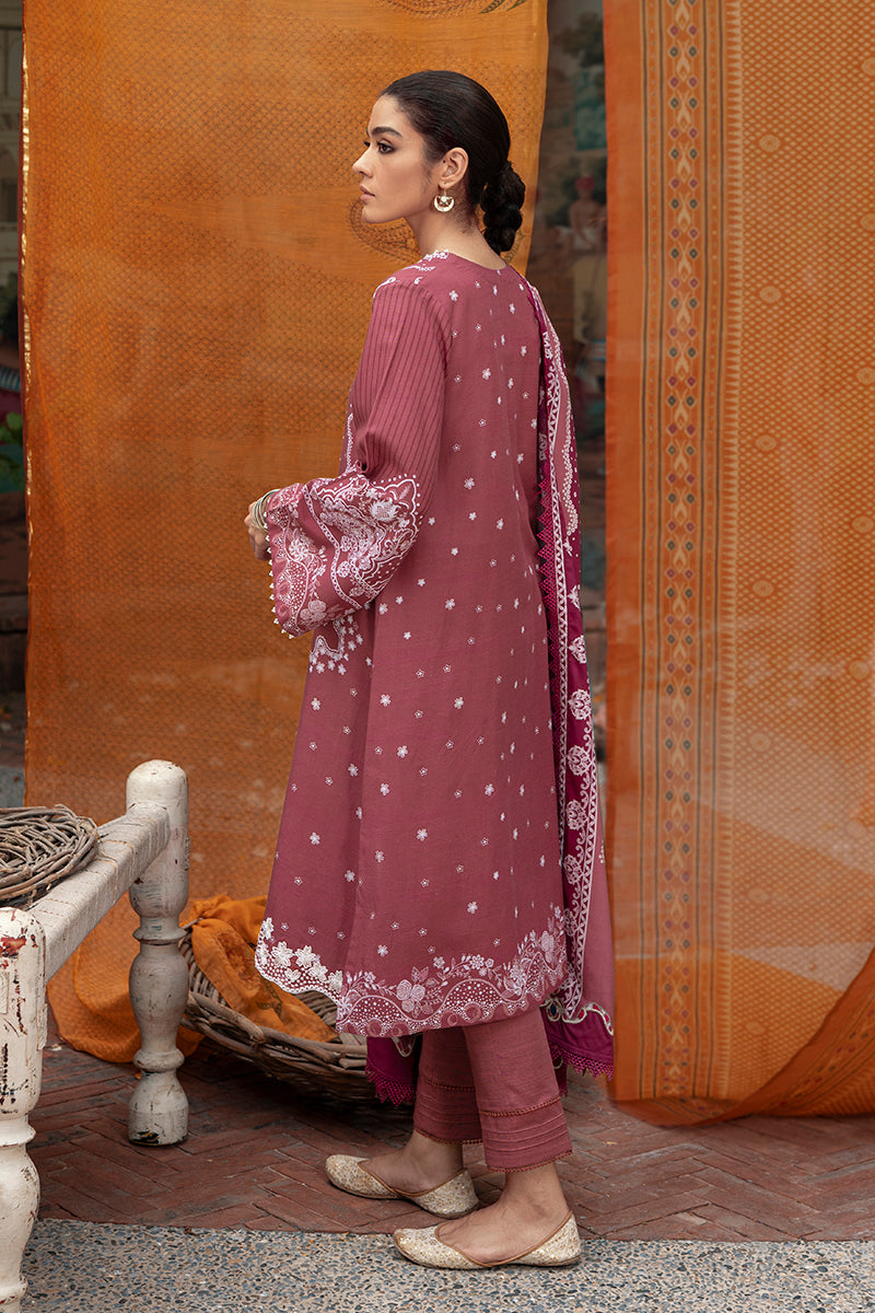 Coral Rise | Cross Stitch | Winter Edit | Khaddar & Linen Unstitched Collection 2022