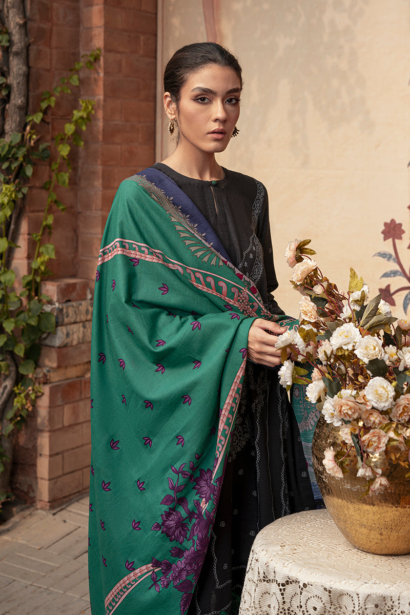 Dusky Sable | Cross Stitch | Winter Edit | Khaddar & Linen Unstitched Collection 2022