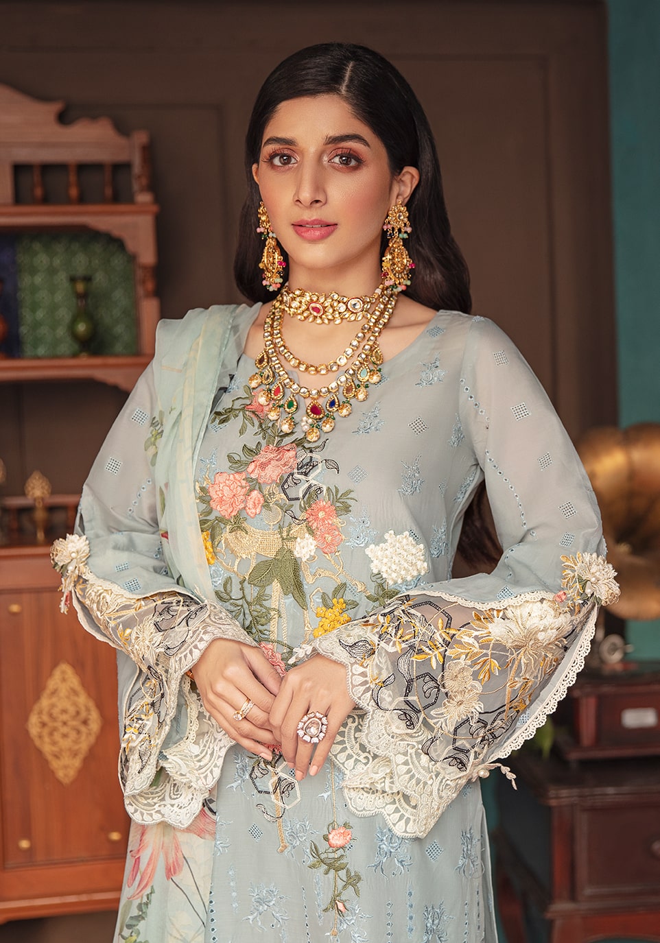 EFC8 - Celeste | Elaf | Festive Chikankari 2022