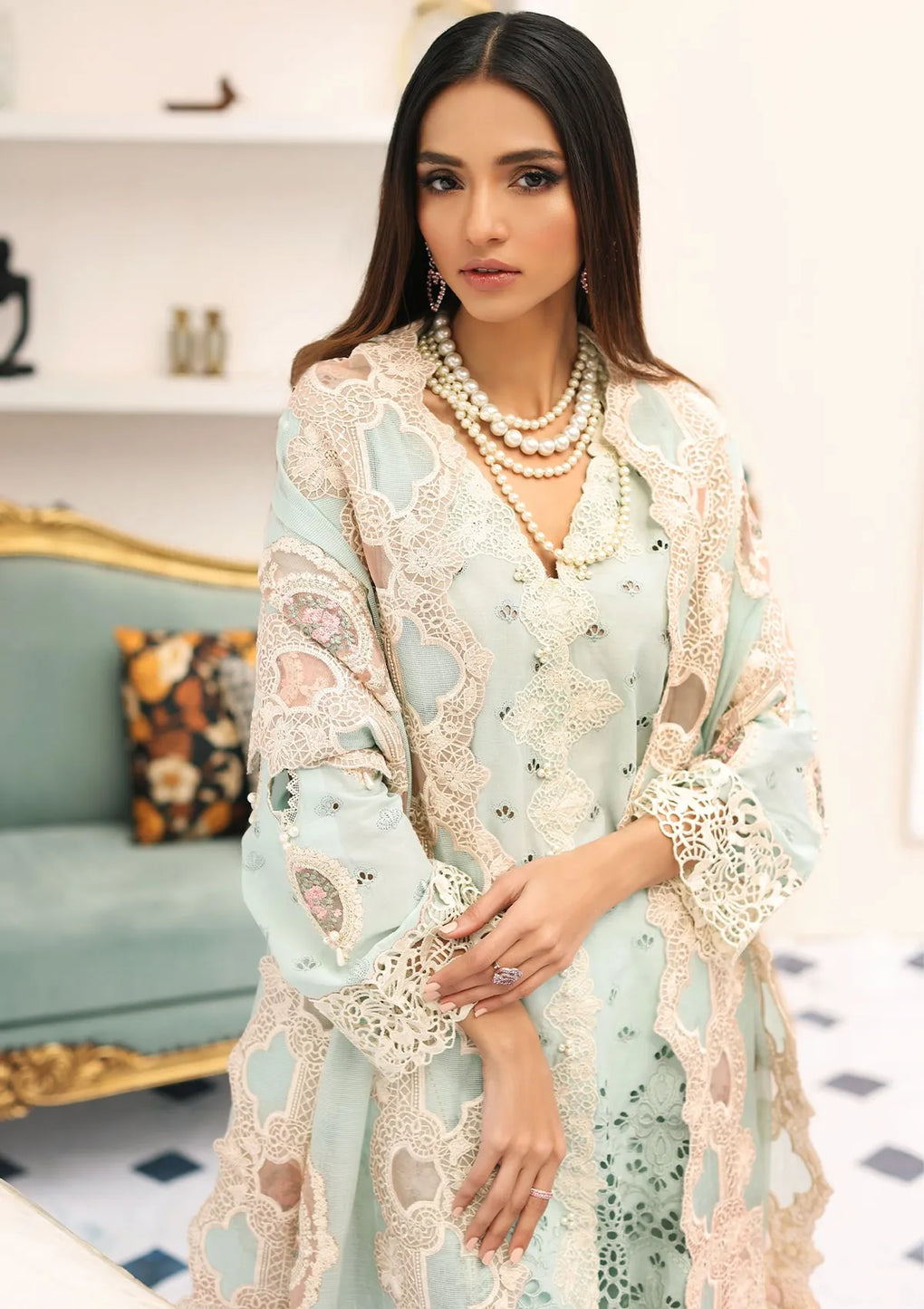 ELC03B - Day Dream | Elaf | Festive Chikankari Collection 2023