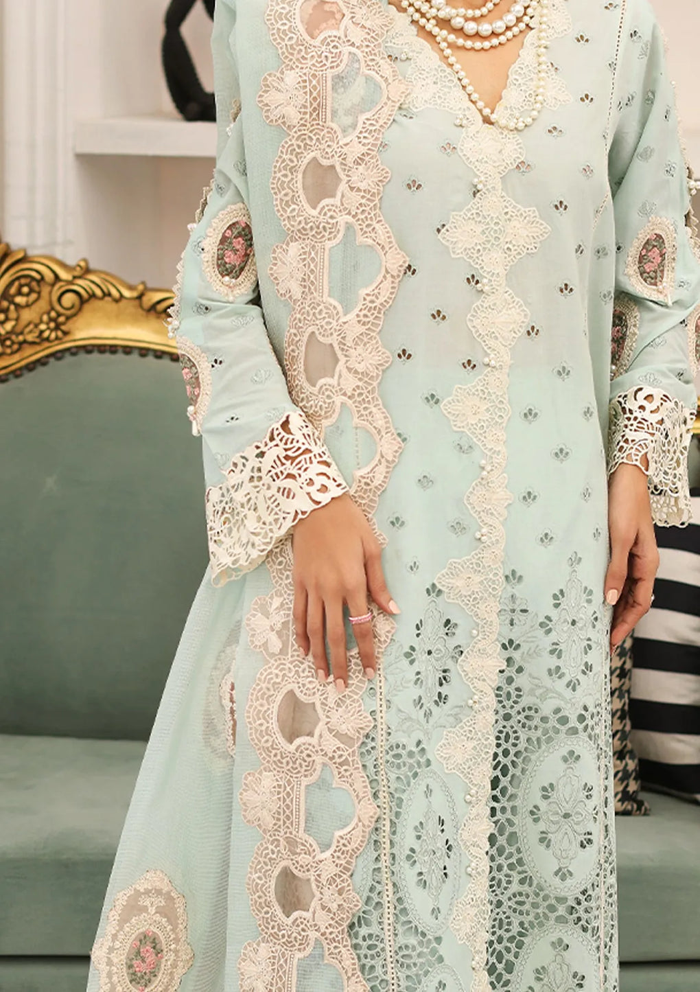 ELC03B - Day Dream | Elaf | Festive Chikankari Collection 2023