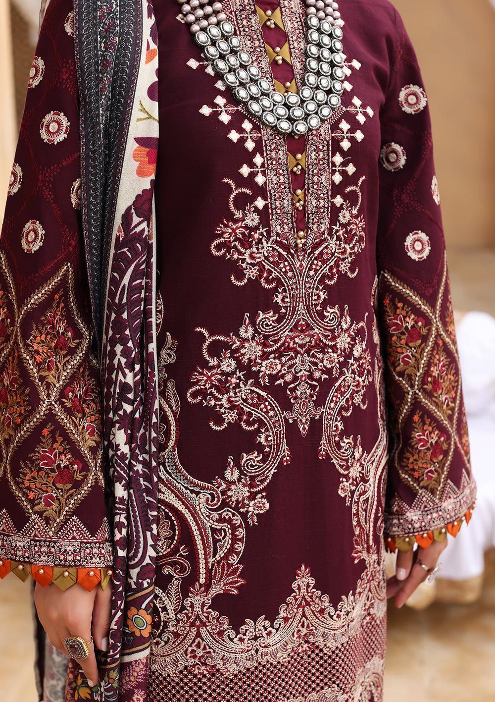ELW - 06 - Berry | Elaf | Luxury Winter Collection 2022