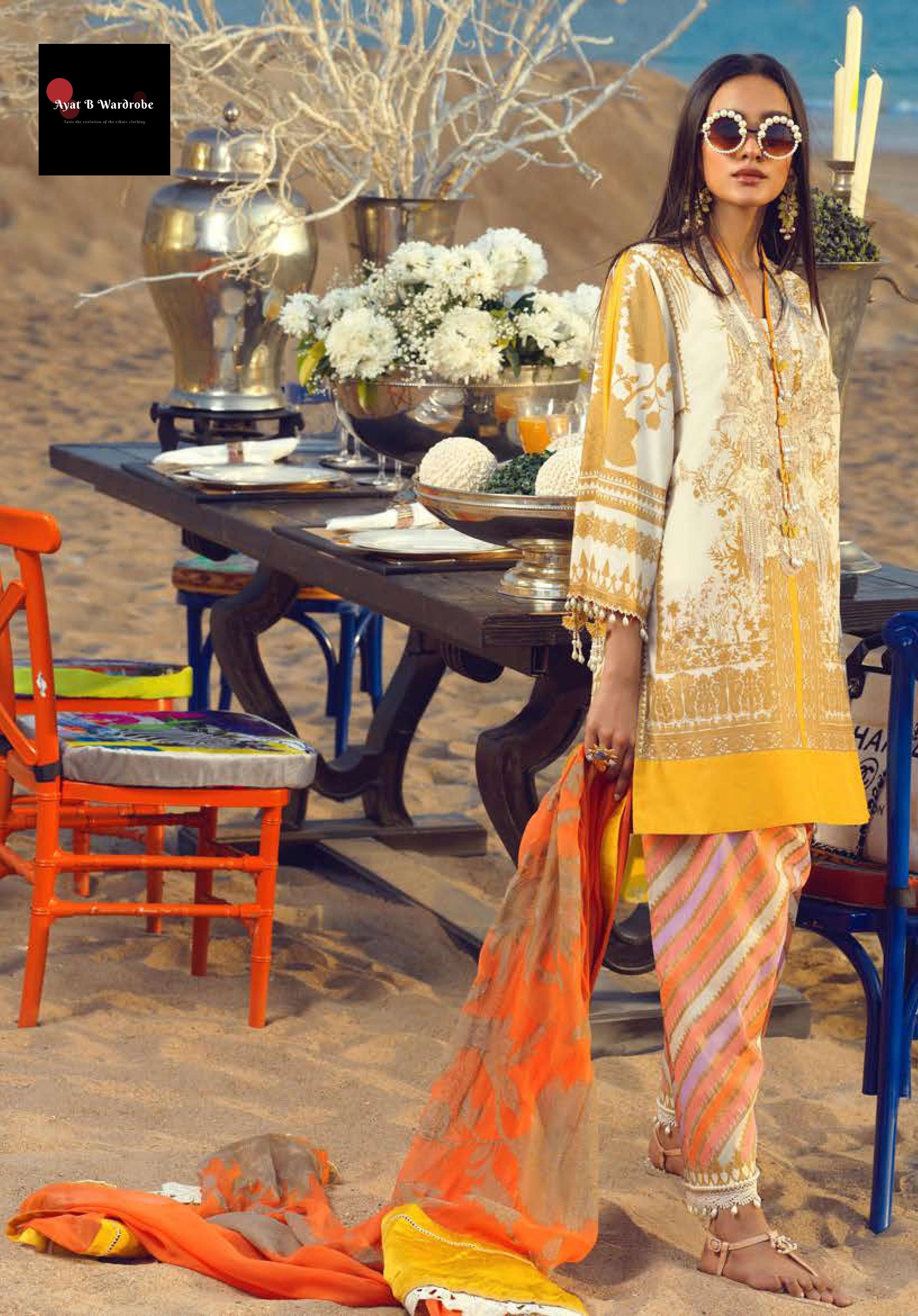 12 A (3 Pcs) | Sana Safinaz | Muzlin Spring/Summer Vol. 1 Collection 2020