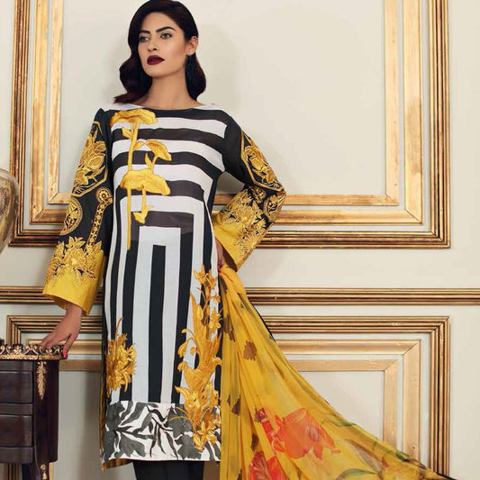 BW-12 [Charizma Black & White Lawn 2019]