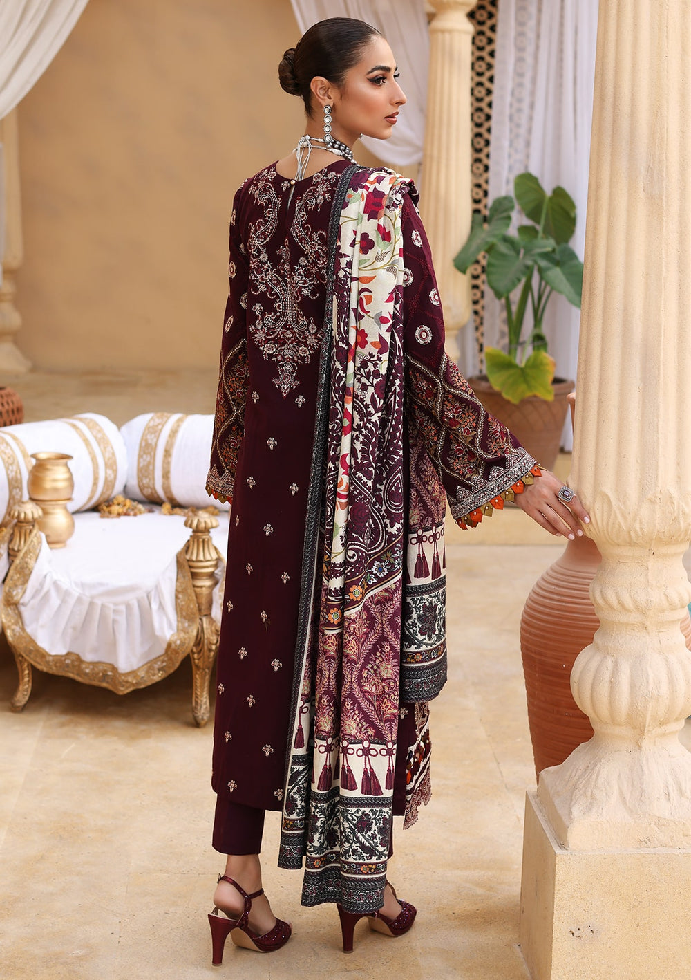ELW - 06 - Berry | Elaf | Luxury Winter Collection 2022