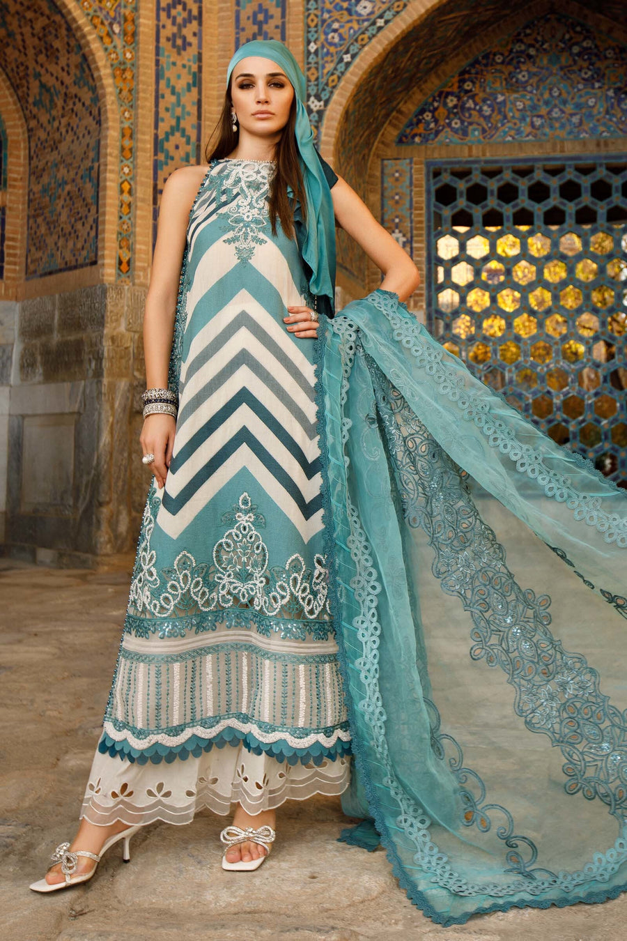 14B | Maria B | Voyage A Luxe Luxury Eid Lawn 2023