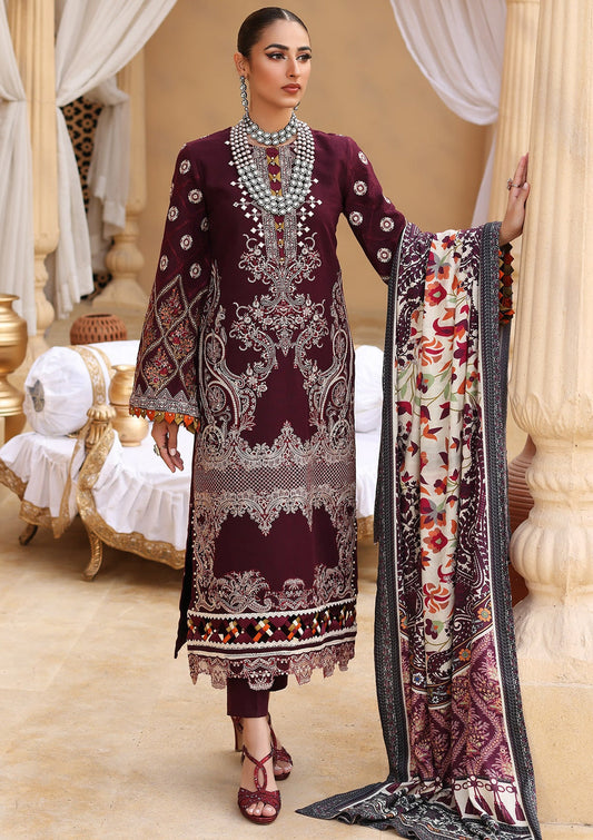 ELW - 06 - Berry | Elaf | Luxury Winter Collection 2022