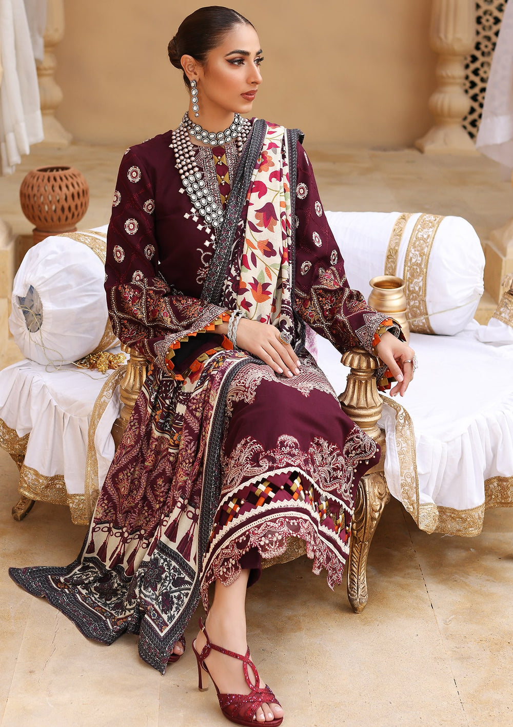 ELW - 06 - Berry | Elaf | Luxury Winter Collection 2022