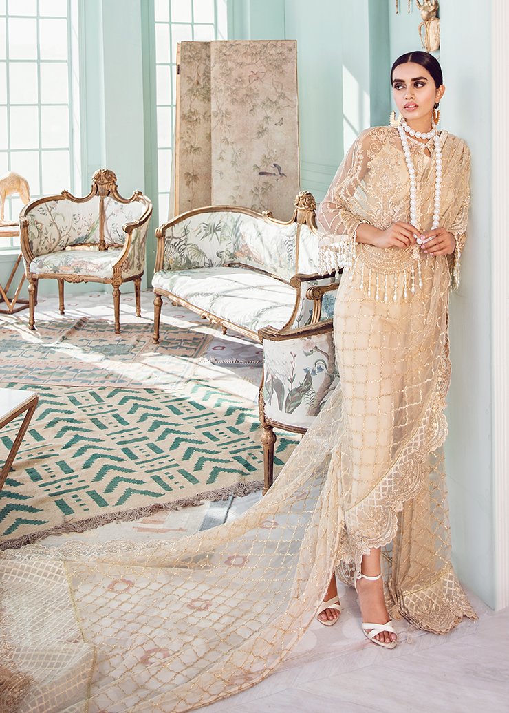 Whisper | Afrozeh | La Fuchsia Chiffon Collection | 2021