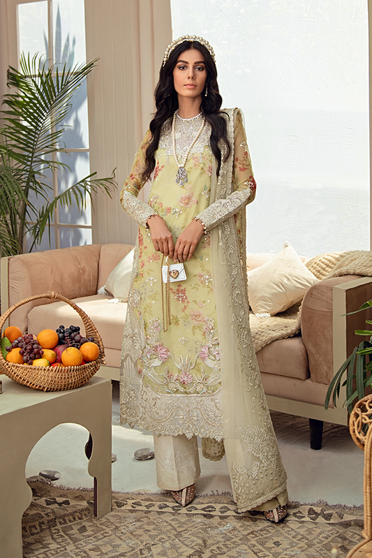 Meadows (Unsticthed) | Suffuse by Sana Yasir | Freesia Luxury Edition