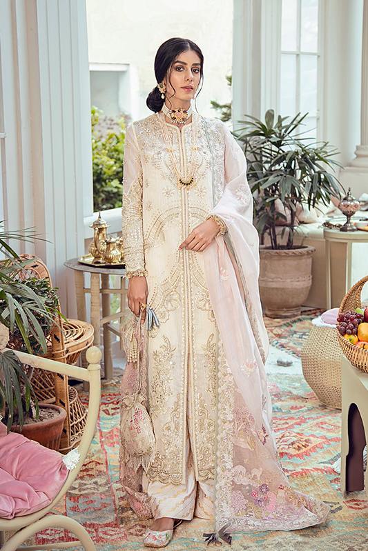 Rose Blanc (Unsticthed) | Suffuse by Sana Yasir | Freesia Luxury Edition
