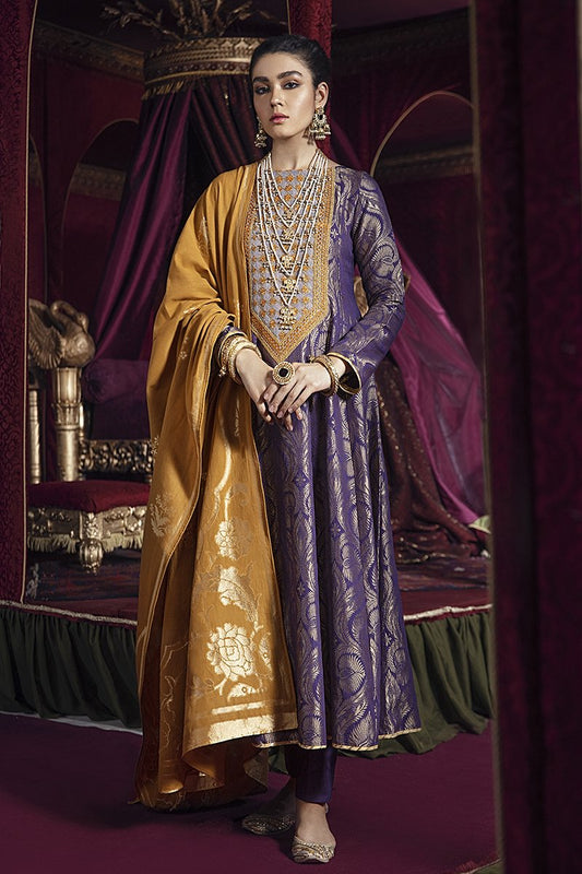 Qul Dastaan-A | Cross Stitch | Razia Sultan | Unstitched Luxury Eid Collection'20