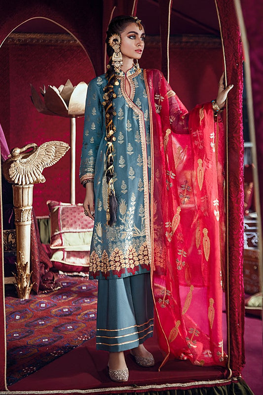 Baad-e-Chaman-B | Cross Stitch | Razia Sultan | Unstitched Luxury Eid Collection'20