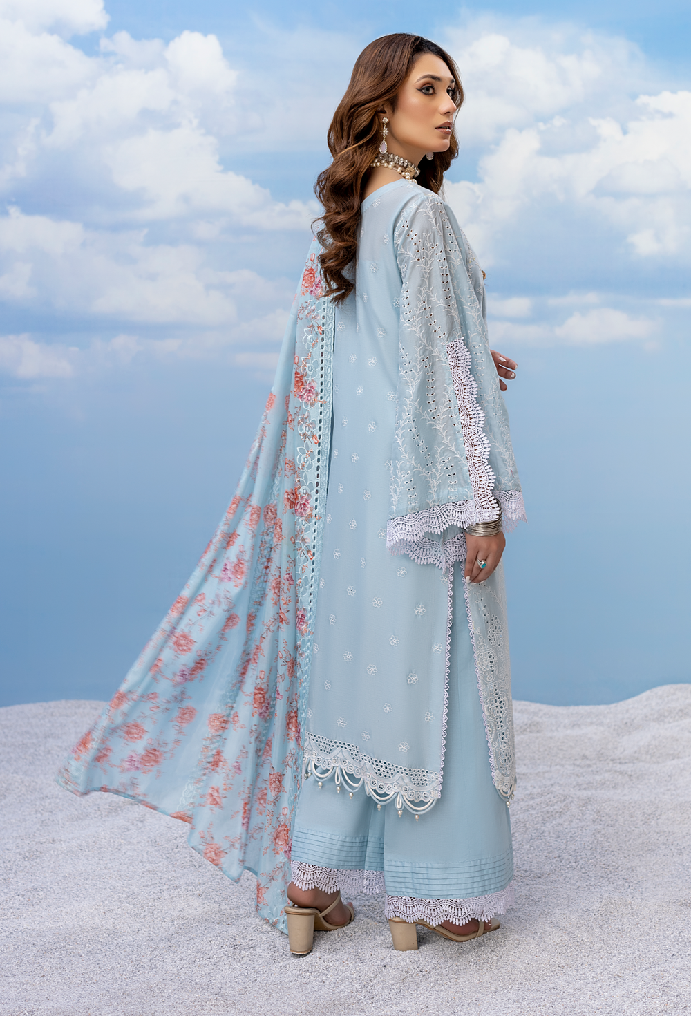 Cascade | Adan's Libas | Fuchsia Chapter 2 Chikankari Collection 2023