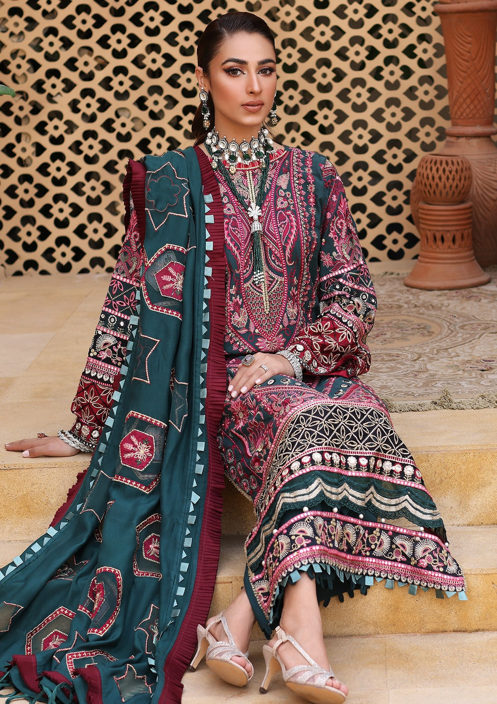 ELW - 04 - Indigo | Elaf | Luxury Winter Collection 2022