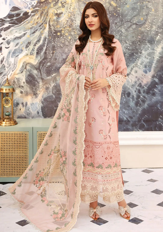 ELC06 - Flamingo | Elaf | Festive Chikankari Collection 2023