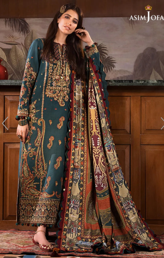 AJK-10 | Asim Jofa | The Syra Edit | Kashmiri Shawl Collection 2022