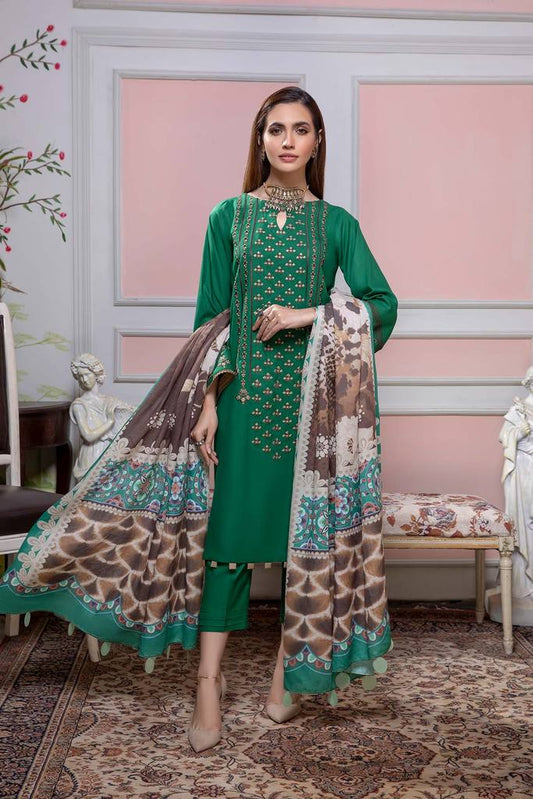 CMW - 05 | Charizma | Unstitched Embroidered Acro Marina With Wool Shawl Collection 2021