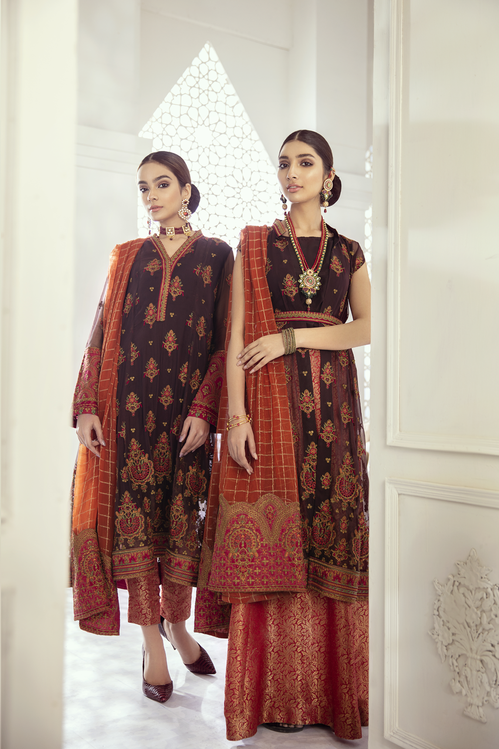 ID-10 Exotic Roots (3PC) | Iznik | Imperial Dreams | Embroidered Chiffon