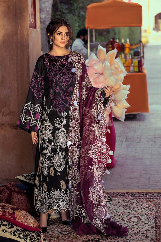 Wisdom Pearle-Ple ELS-08 | Charizma | Signature | Unstitched Embroidered Lawn | Chapter 01