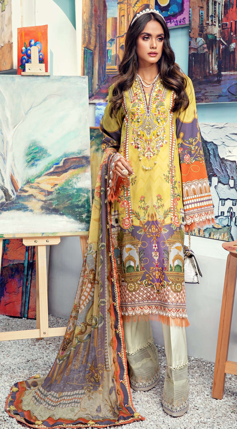 Jessica- VL21-03-A | Anaya Viva Lawn 2021