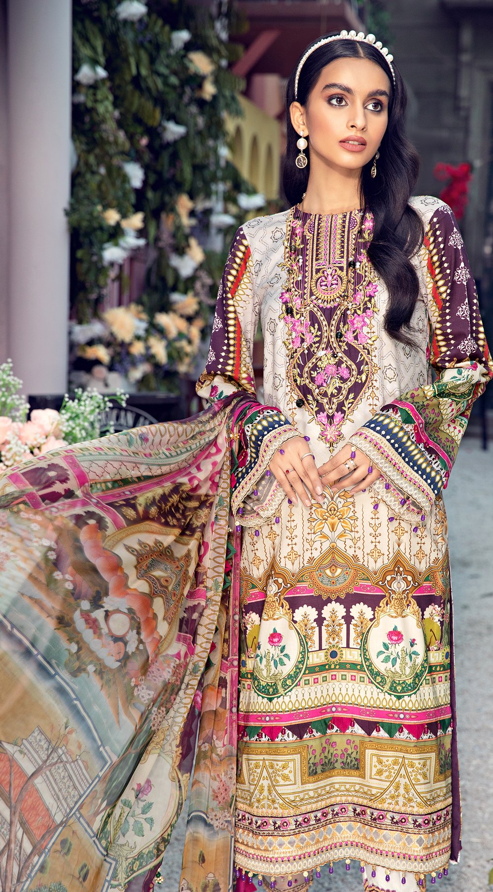 Delila - VL21-10-A| Anaya Viva Lawn 2021