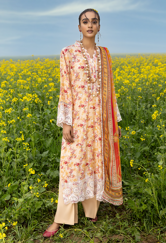 Tangerine | Adan's Libas | Sarsoon | Spring Summer Unstitched Lawn 2023