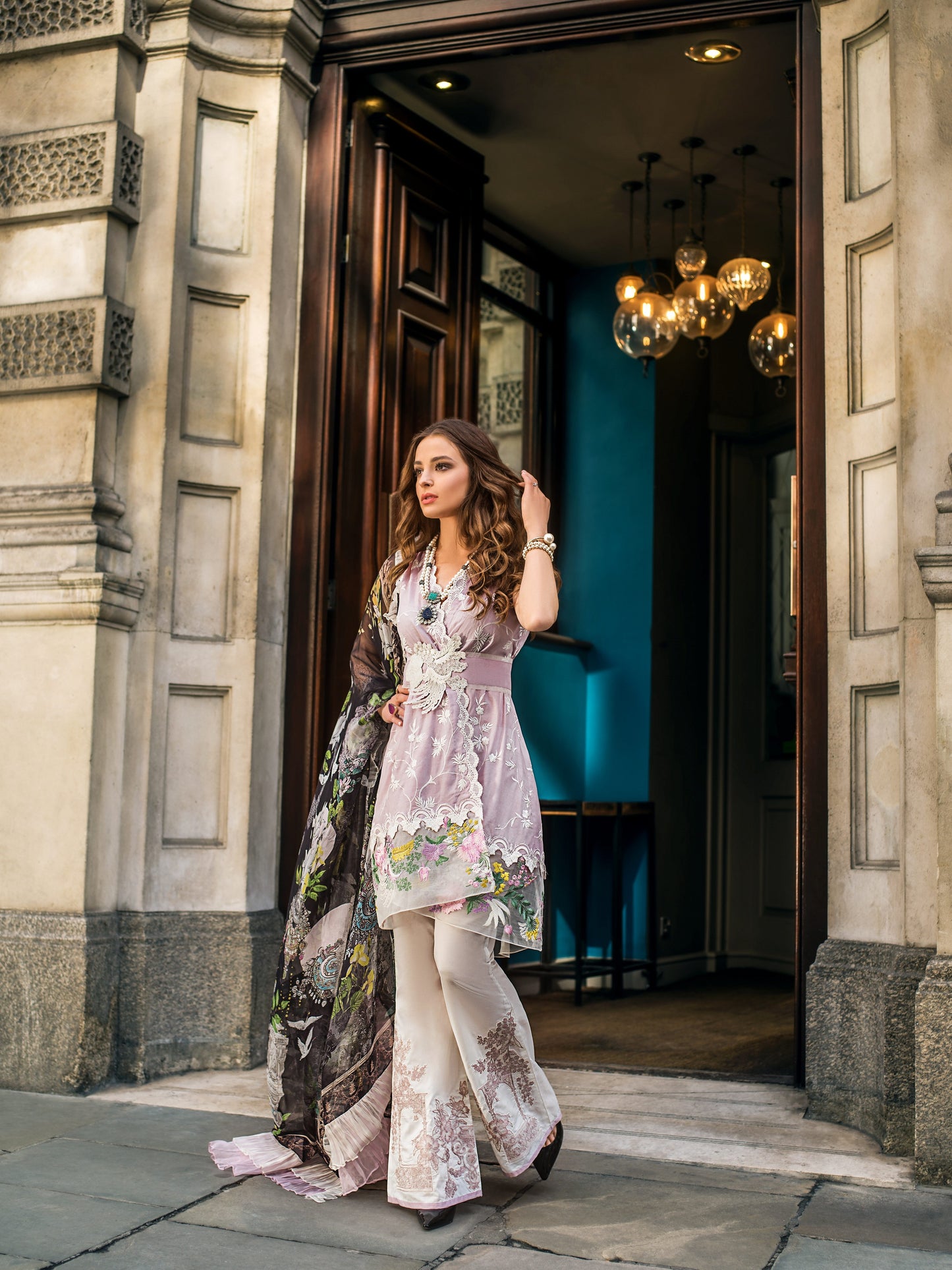 MH3-A [MINA HASSAN FESTIVE LUXURY LAWN 2019]