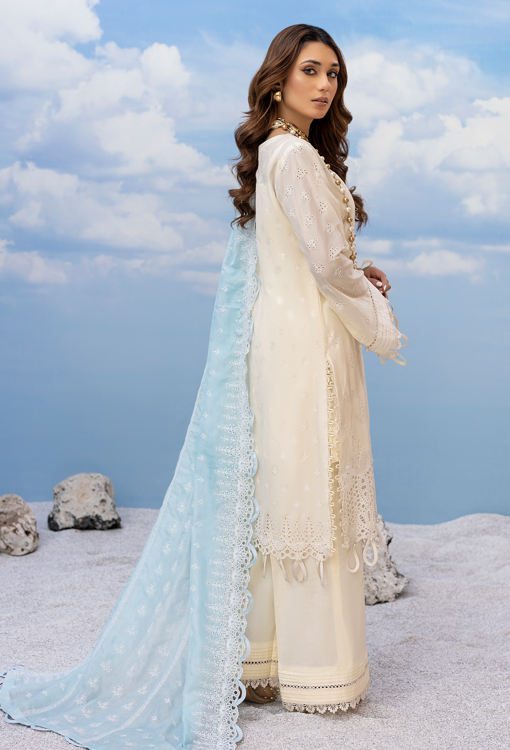 Rose Gold | Adan's Libas | Fuchsia Chapter 2 Chikankari Collection 2023